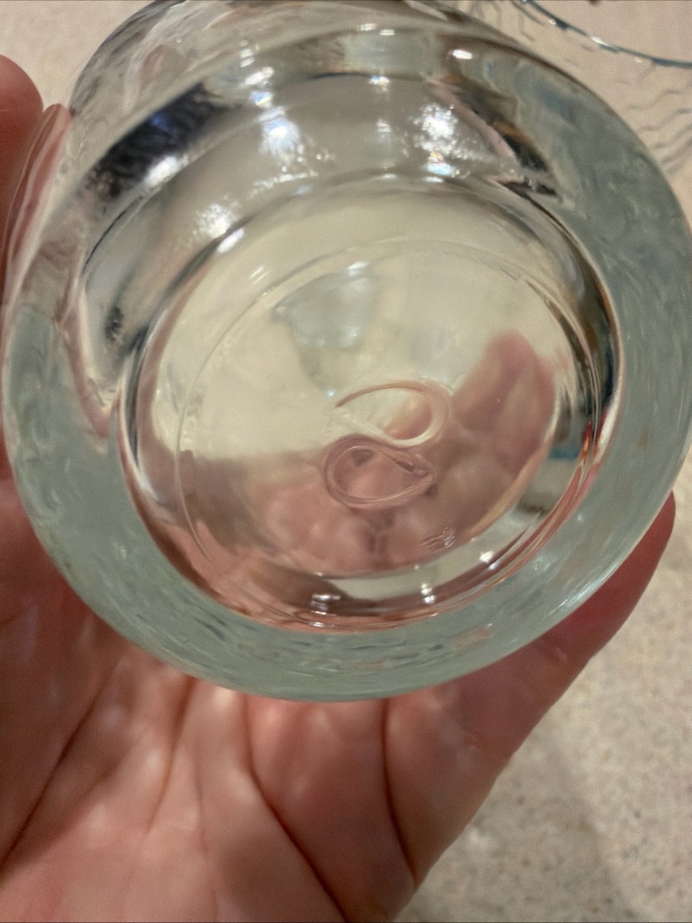Vintage Pasabuhce Clear Hex-Pattern Glass 5.5 in Tumblers - Set of 4 honeycomb - Picture 9 of 15